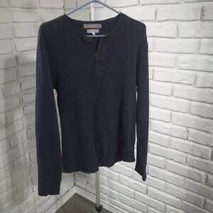 Wallace & Barnes Men's Navy Waffle Knit Top